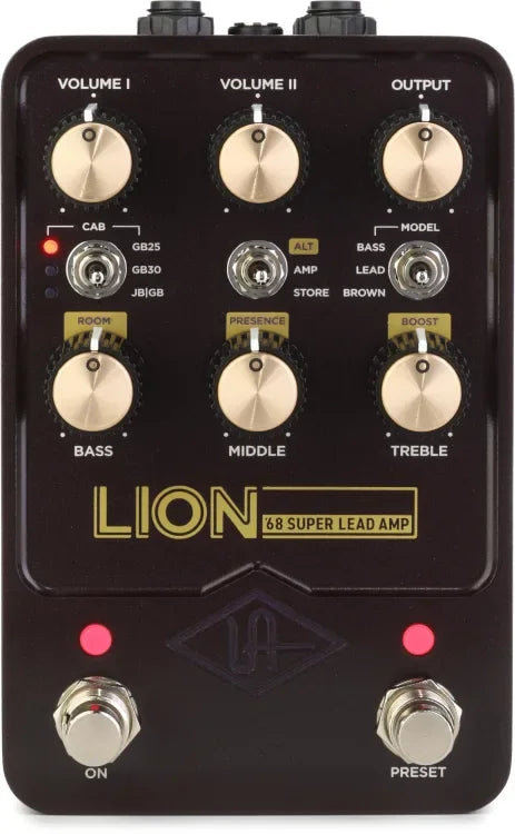 amp emulator pedal Universal Audio Lion '68 Super Lead Amp Pedal