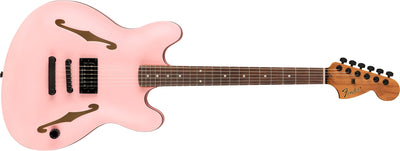 Fender Delonge Starcaster, Rosewood Fingerboard, Black Hardware, Satin Shell Pink