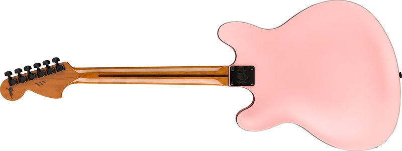 Fender Delonge Starcaster, Rosewood Fingerboard, Black Hardware, Satin Shell Pink
