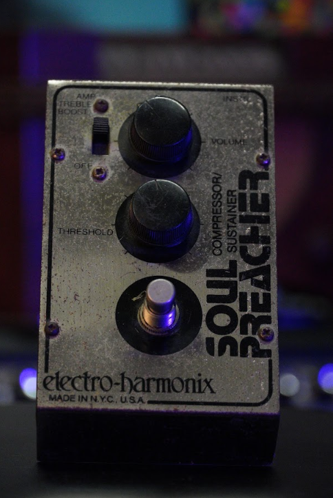 vintage compressor pedal 1970s Electro-Harmonix Soul Preacher Compressor Pedal Vintage Pre-Owne – Bros Guitars