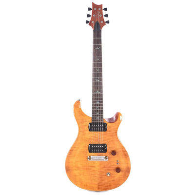 prs se paul's guitar figured maple top amber w/tobacco back