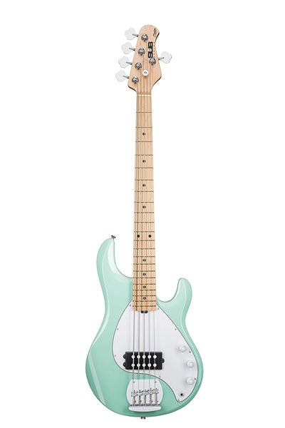 Sterling by Music Man StingRay RAY5-MG-M1 Bass Guitar in Mint Green, 5-String