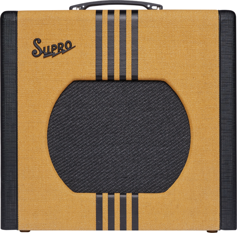 Supro Delta King 12 Tweed with Black Stripes