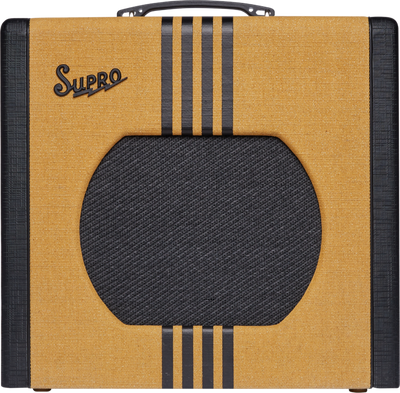 Supro Delta King 12 Tweed with Black Stripes