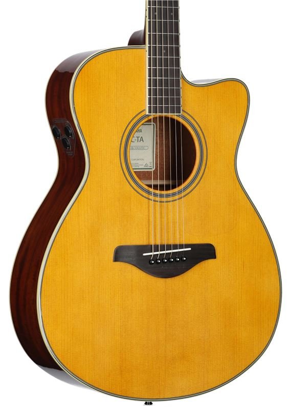 Yamaha FSC-TA Cutaway TransAcoustic Guitar Vintage Tint
