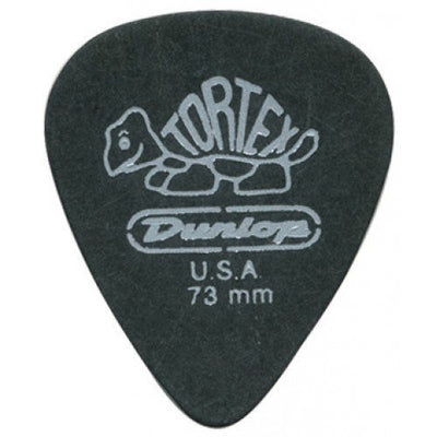 Dunlop 488p73 Tortex Pb Std12/PolyPack Black