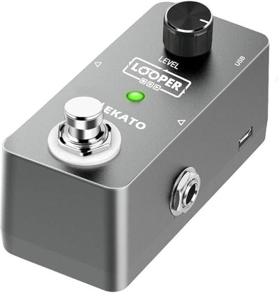 LEKATO Guitar Looper Effect Pedal Loop Pedal 5 Minutes Looping Time Looper Pedal ONE Looper Unlimited Overdubs