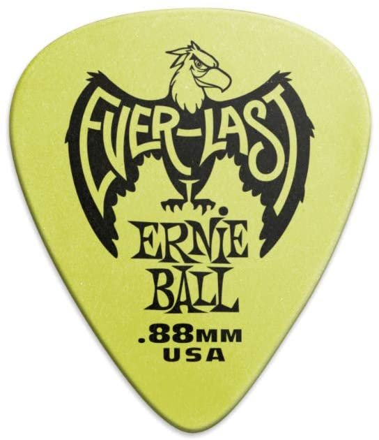 Ernie Ball .88mm Green Everlast Guitar Picks