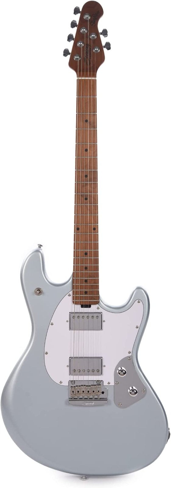 Sterling StingRay Guitar in Firemist Silver