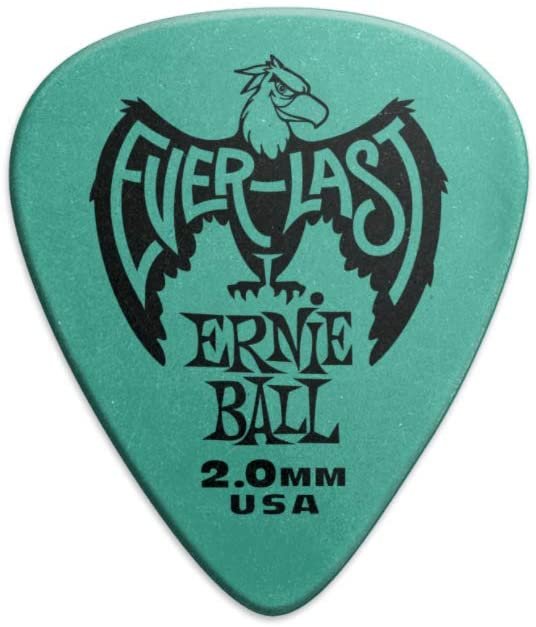 Ernie Ball 2.0mm Teal Everlast Guitar Picks