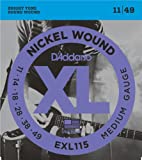 D'Addario EXL115 Nickel Wound Electric Guitar Strings Medium/Blues-Jazz Rock 1...