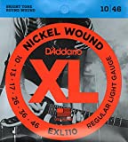 D'Addario EXL110 Nickel Wound Electric Guitar Strings Regular Light 10-46