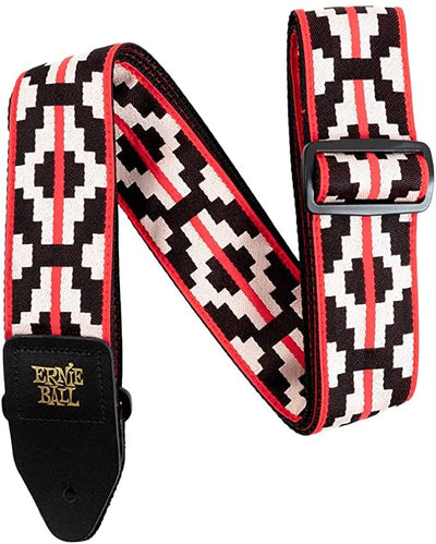 Ernie Ball Jacquard Guitar Strap, Ristra Red