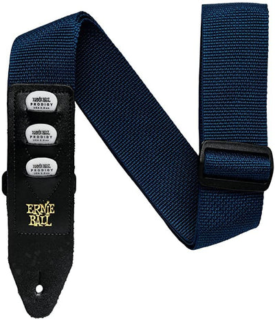 Ernie Ball Pickholder Polypro Guitar Strap, Navy