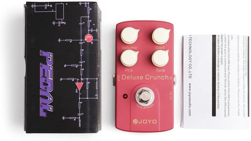 JOYO Audio JF-39 Deluxe Crunch Distortion Guitar Effects Pedal