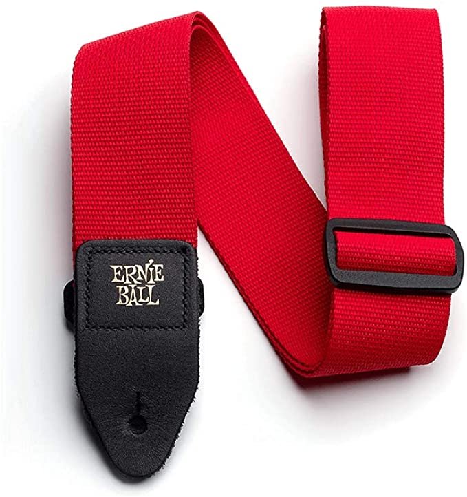 Ernie Ball Polypro Guitar Strap, Red