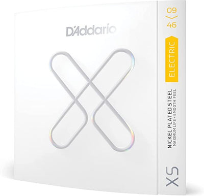 D'Addario XS Nickel Coated Electric Guitar Strings - 09-46 Super Light Top/Regular Bottom Coated Electric Guitar Strings
