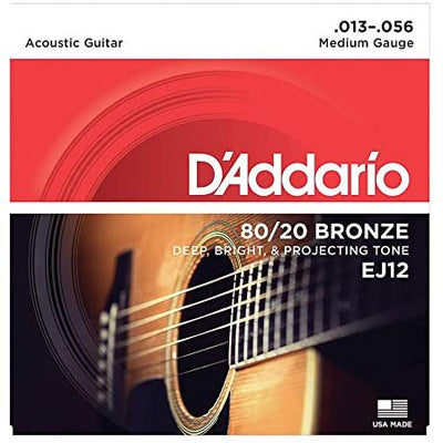 D'Addario EJ24 Phosphor Bronze Acoustic Guitar Strings True Medium 13-56