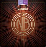 D'Addario NB1152 Nickel Bronze Acoustic Guitar Strings Custom Light 11-52