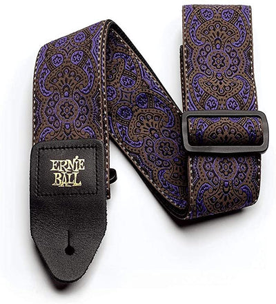 Ernie Ball Jacquard Guitar Strap, Purple Paisley