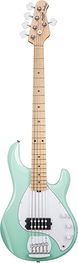 Sterling by Music Man StingRay RAY5-MG-M1 Bass Guitar in Mint Green, 5-String