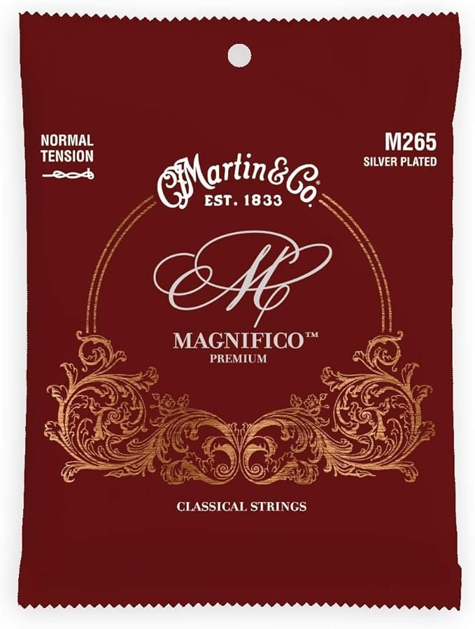 Martin Magnifico, Normal Tension, Silverplated, Tie End Strings