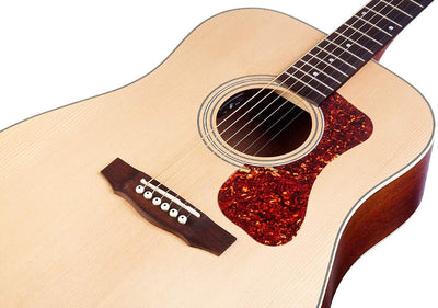 Guild Guitars D-240E Acoustic Guitar in Natural Dreadnought Archback Solid Top Westerly Collection