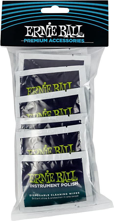 Ernie Ball Wonder Wipes Instrument Polish, 20-pack