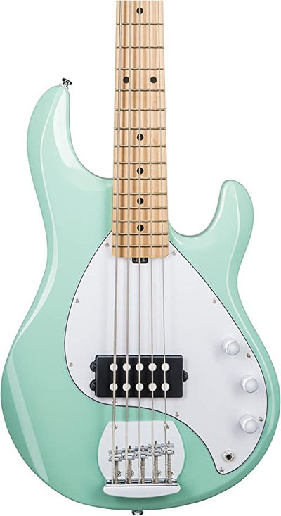 Sterling by Music Man StingRay RAY5-MG-M1 Bass Guitar in Mint Green, 5-String