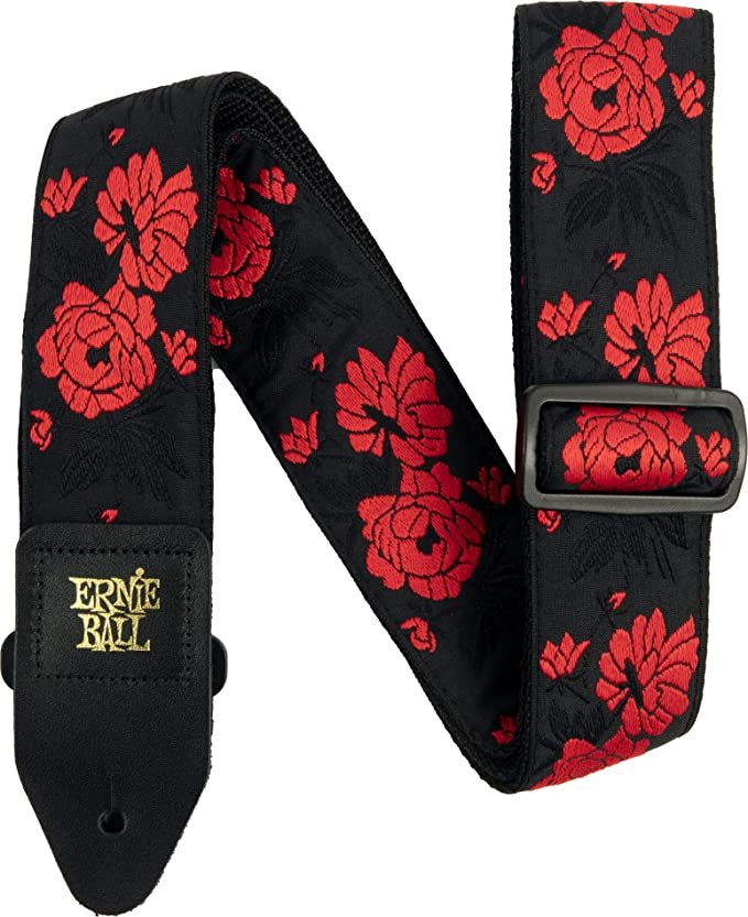 Ernie Ball Jacquard Guitar Strap, Tango Rose