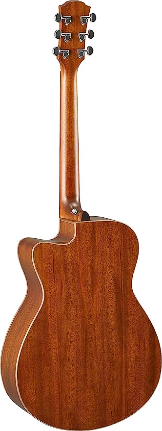 Yamaha 6 String Series AC1M Small Body Acoustic-Electric Guitar-Mahogany, Vintage Natural, Concert Cutaway