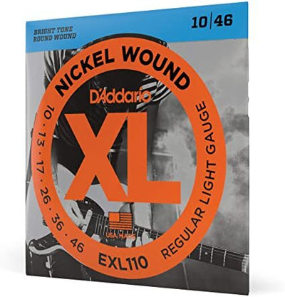 D'Addario EXL110 Nickel Wound Electric Guitar Strings Regular Light 10-46