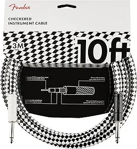 Fender Pro 10' Instrument Cable, Checker