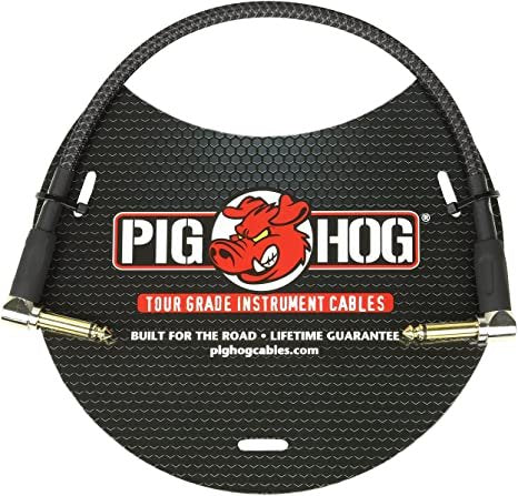 Pig Hog Patch Cable Black Woven 1/4&