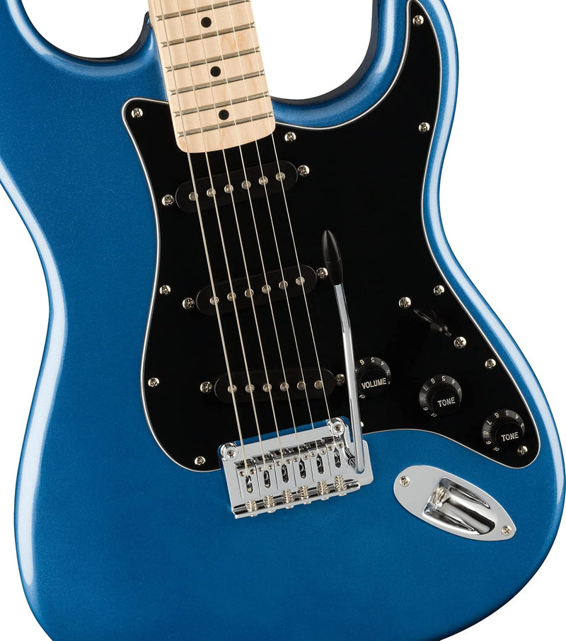 Affinity Strat, Maple Fingerboard, Black Pickguard, Lake Placid Blue