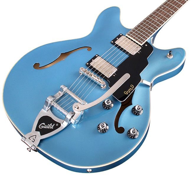 Guild Starfire I DC Pelham Blue Newark Series Semi-Hollow 6-String RH Electric Guitar with Tremolo