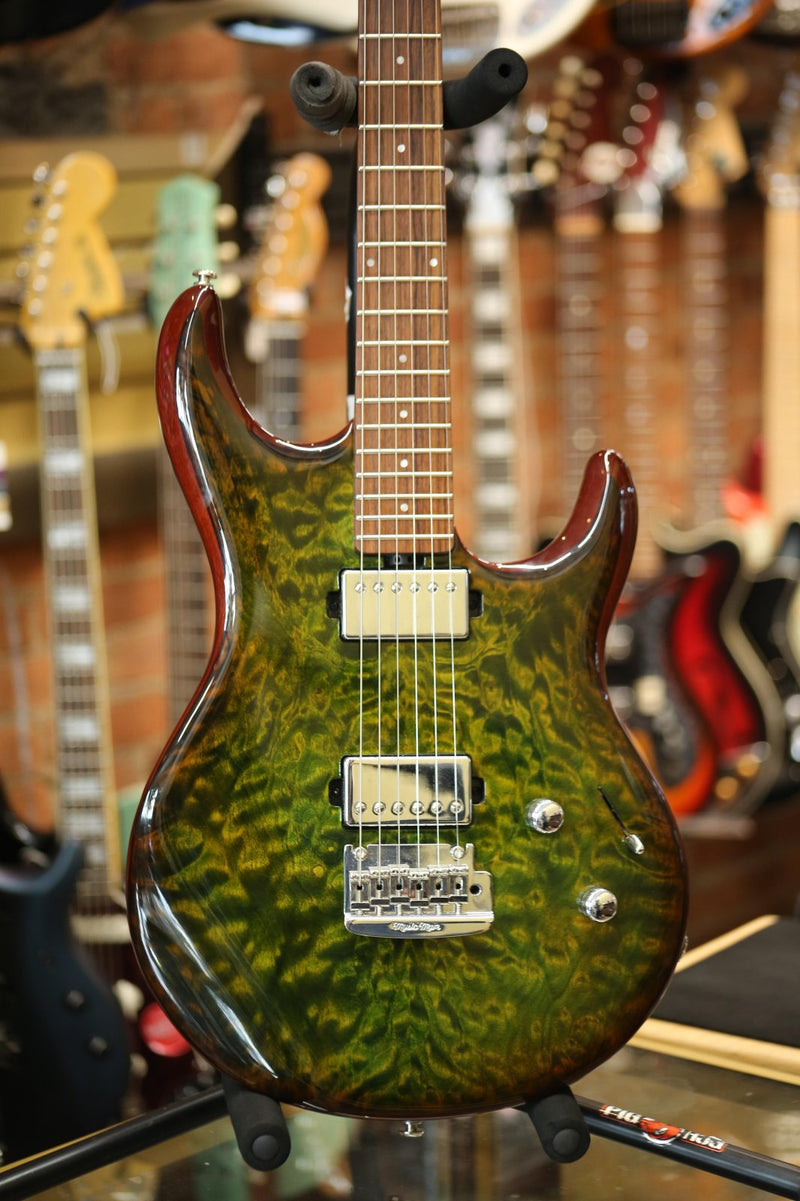 Ernie Ball Music Man Luke III Luscious Green Quilt 2021