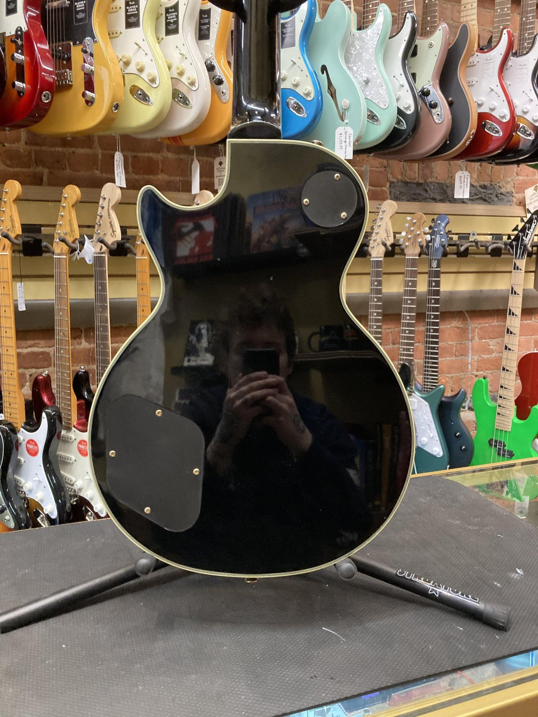 Epiphone Les Paul Custom Black Beauty (3-Pickup), Ebony – Bros Guitars