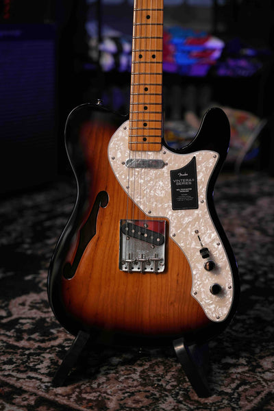 Fender Vintera II '60s Telecaster Thinline, 3-Tone Sunburst with Gig Bag