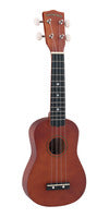 Diamond Head Painted Soprano Ukulele Brown