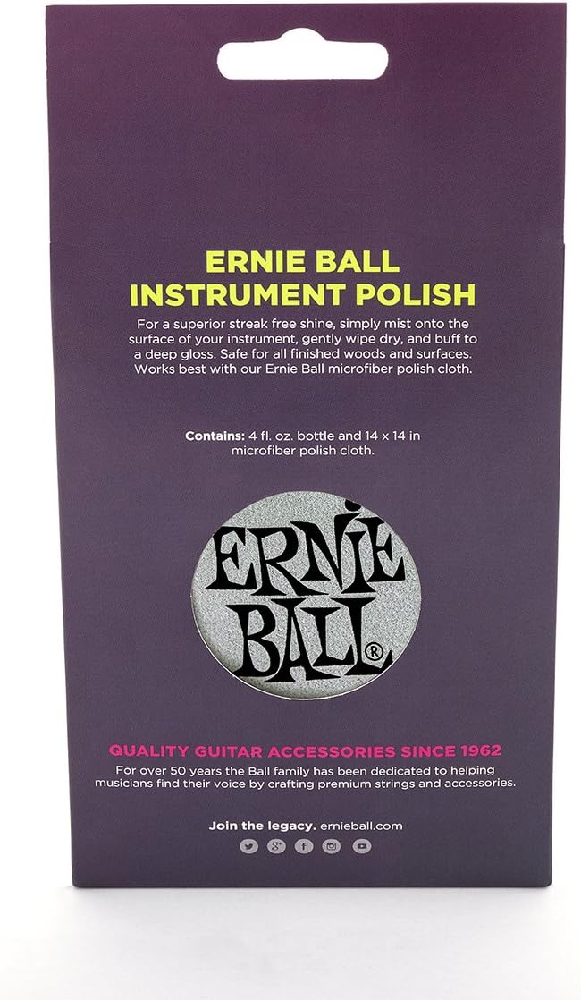 Ernie Ball Guitar Polish - With Microfiber Cloth