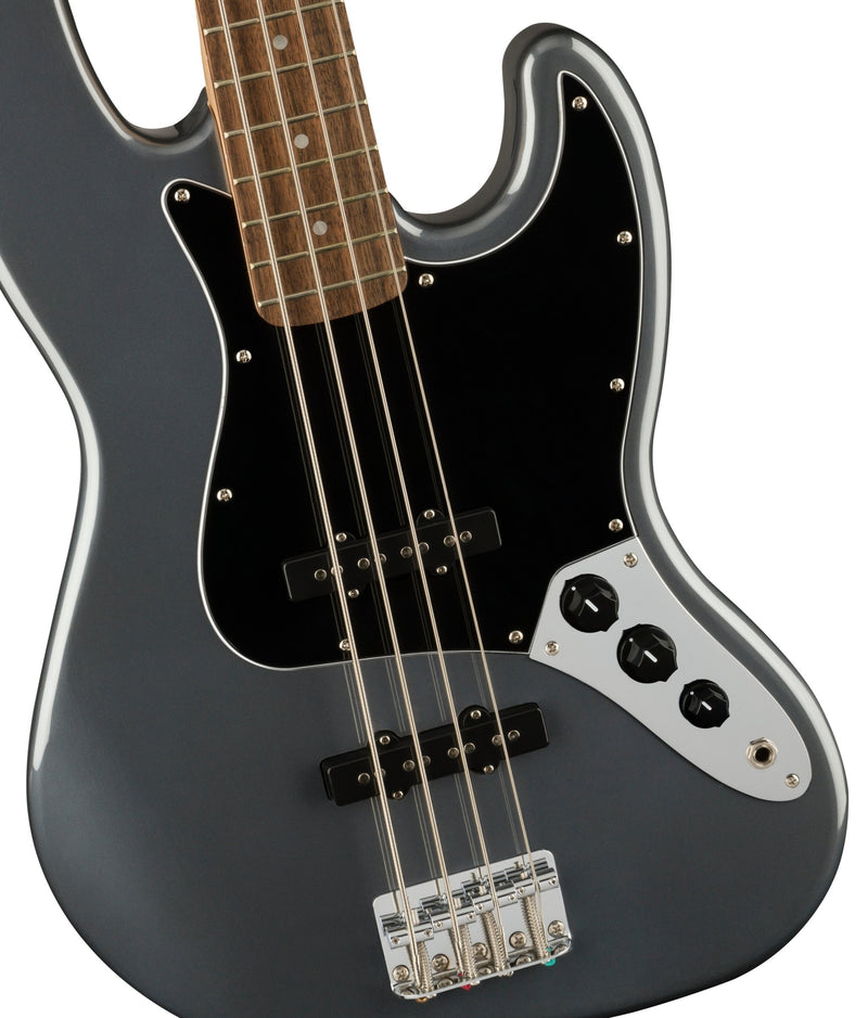 Fender Squier Affinity Series Jazz Bass Laurel Fingerboard, Charcoal Frost Metallic