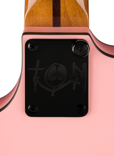 Fender Delonge Starcaster, Rosewood Fingerboard, Black Hardware, Satin Shell Pink
