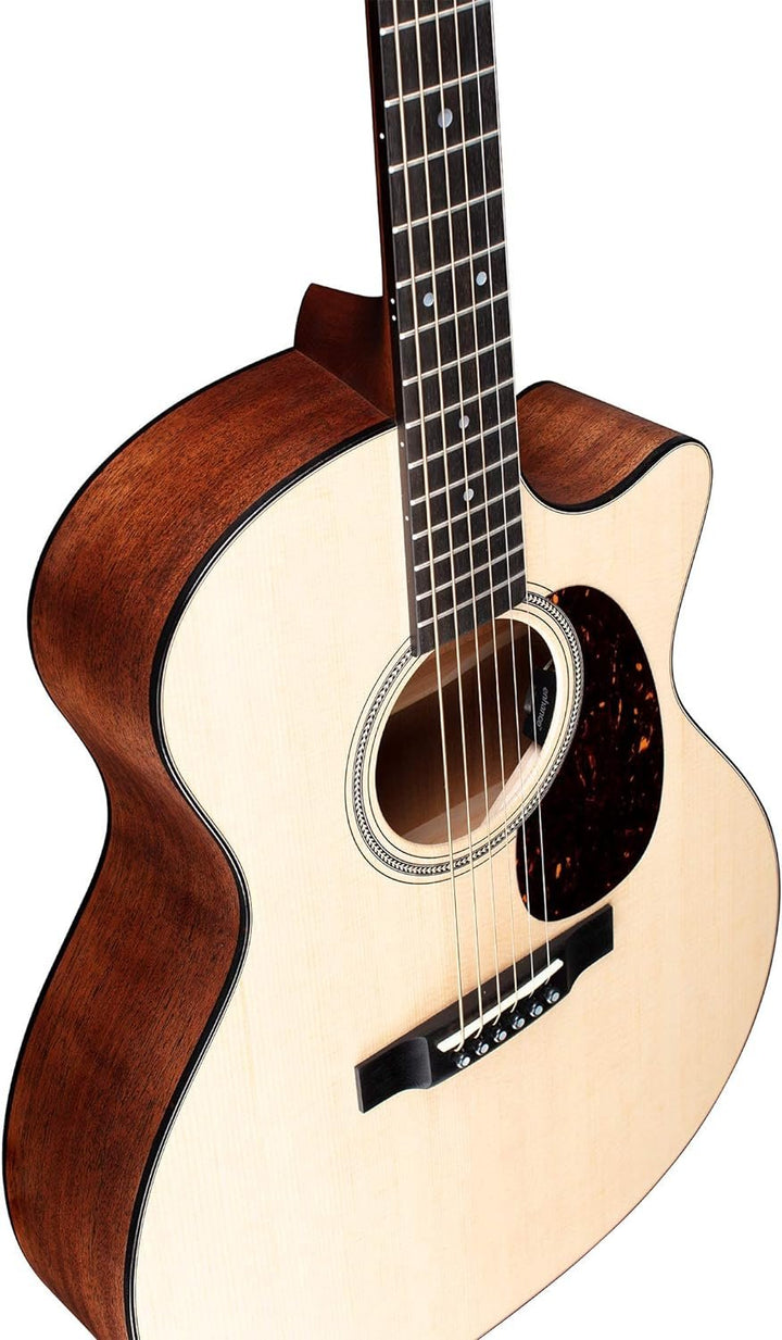 Martin Guitar GPC-16E Mahogany with Gig Bag, Acoustic-Electric Guitar,  Mahogany and Sitka Spruce Construction, Gloss-Top Finish, GP-14 Fret