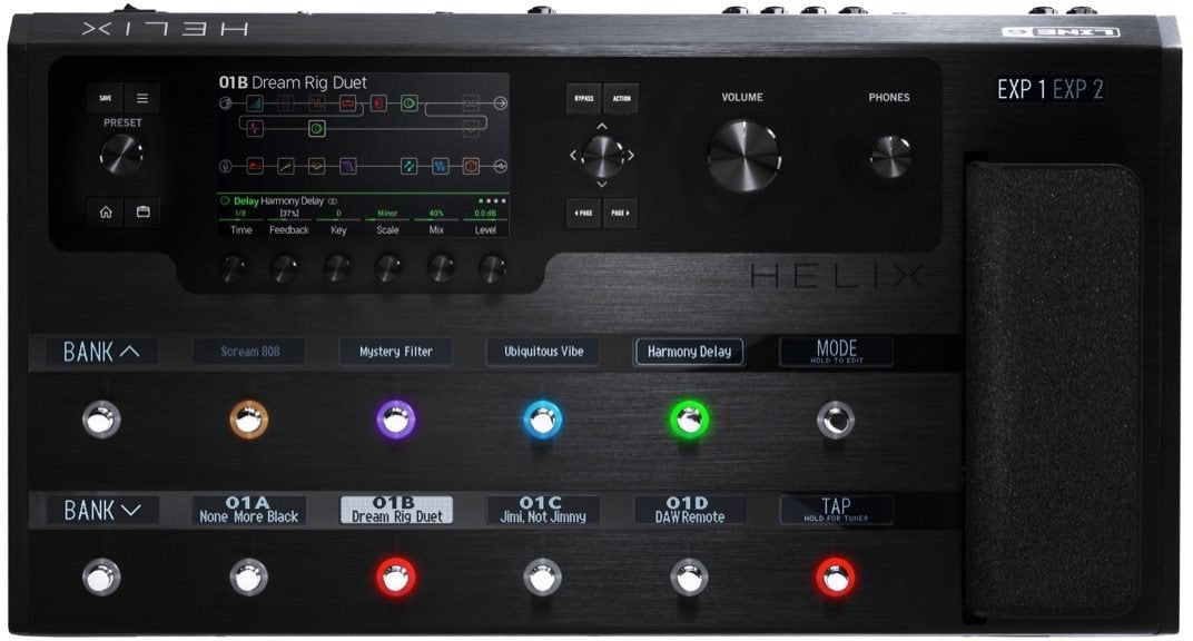 line 6 helix expression pedal Line 6 Helix Floor Guitar Multi-Effects Processor
