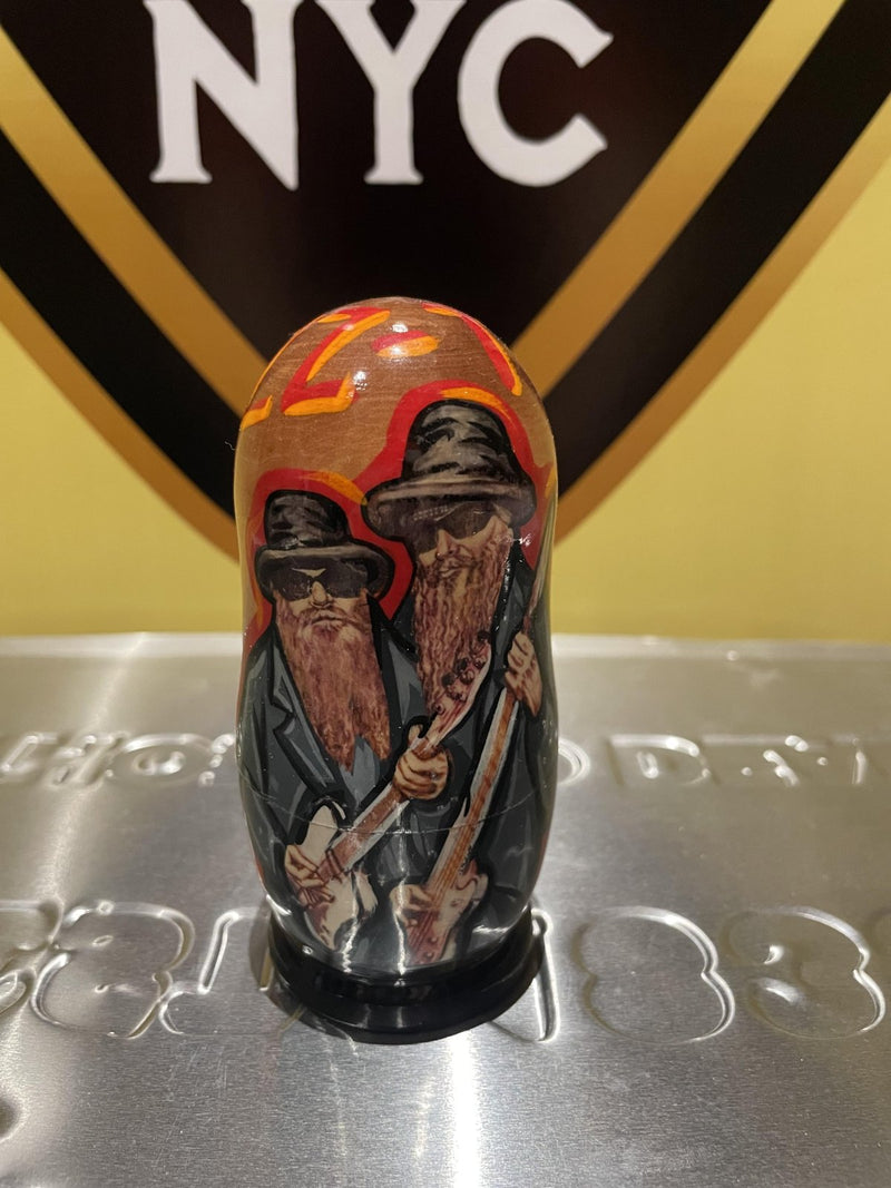 Hand-Painted ZZ-Top "Matryoshka" Nesting Dolls [MEDIUM]