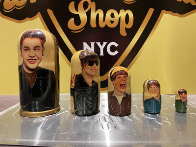 Hand-Painted Justin Bieber "Matryoshka" Nesting Dolls [MEDIUM]