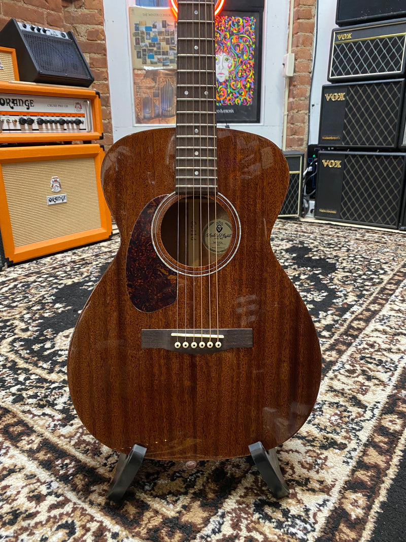 Guild M-120L Left Handed Acoustic Guitar Walnut Brown w/ Gig Bag