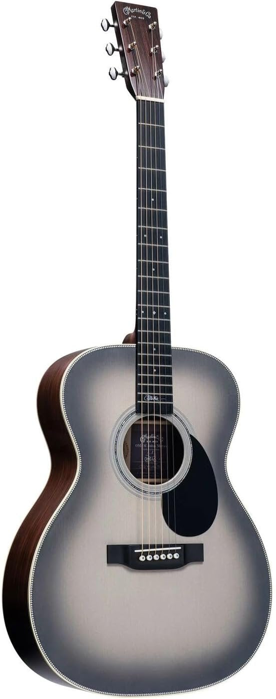 Martin OMJM John Mayer 20th Anniversary Acoustic Electric Guitar - Platinum Gray Burst