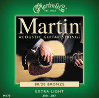 Martin 80/20 Bronze Acoustic Strings, Extra Light